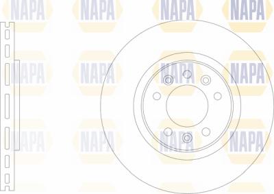 NAPA PBD8752 - Brake Disc autospares.lv