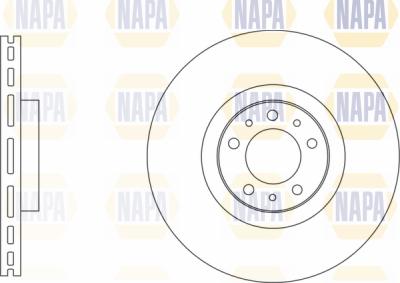 NAPA PBD8767 - Brake Disc autospares.lv