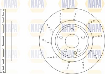 NAPA PBD8708 - Brake Disc autospares.lv