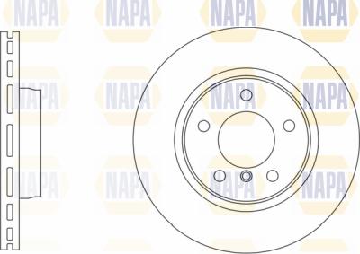 NAPA PBD8703 - Brake Disc autospares.lv