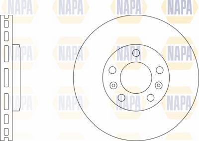 NAPA PBD8702 - Brake Disc autospares.lv