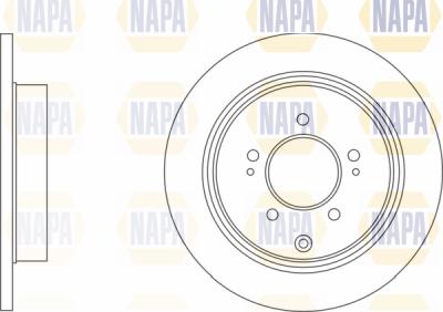 NAPA PBD8707 - Brake Disc autospares.lv