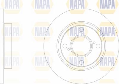 NAPA PBD8783 - Brake Disc autospares.lv