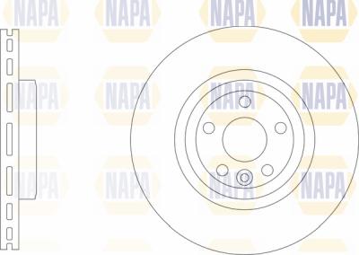 NAPA PBD8739 - Brake Disc autospares.lv