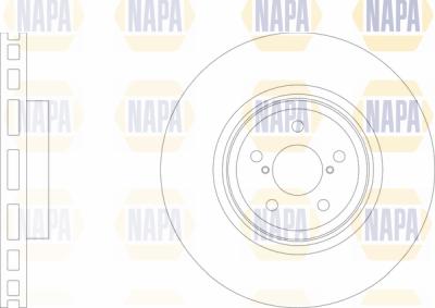 NAPA PBD8725 - Brake Disc autospares.lv