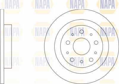 NAPA PBD8779 - Brake Disc autospares.lv