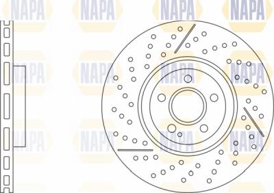 NAPA PBD8774 - Brake Disc autospares.lv