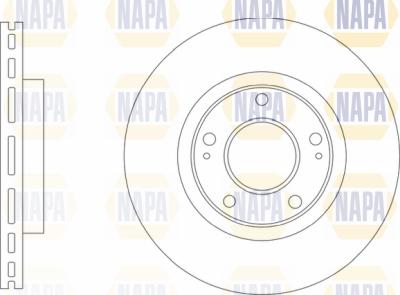 NAPA PBD8770 - Brake Disc autospares.lv