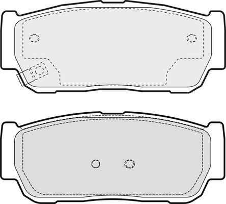 NAPA PBP7990 - Brake Pad Set, disc brake autospares.lv