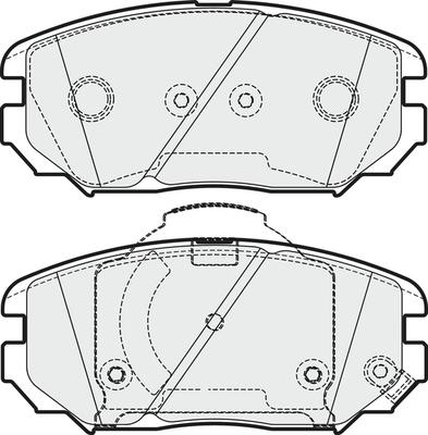 NAPA PBP7951 - Brake Pad Set, disc brake autospares.lv