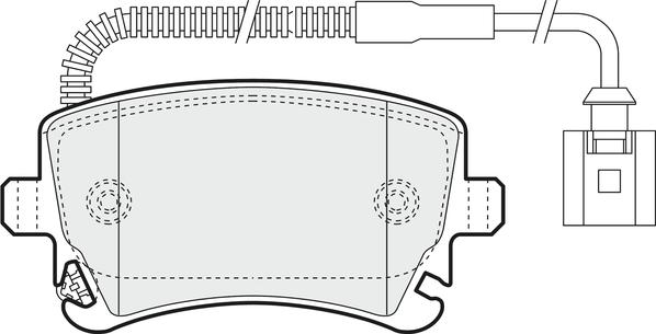 NAPA PBP7961 - Brake Pad Set, disc brake autospares.lv