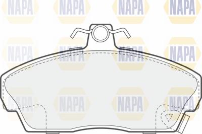 NAPA PBP7495 - Brake Pad Set, disc brake autospares.lv