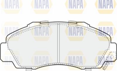 NAPA PBP7493 - Brake Pad Set, disc brake autospares.lv