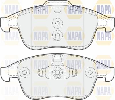 NAPA PBP7442 - Brake Pad Set, disc brake autospares.lv