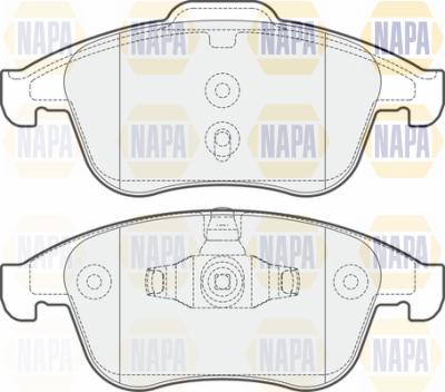 NAPA PBP7458 - Brake Pad Set, disc brake autospares.lv