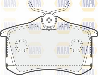 NAPA PBP7409 - Brake Pad Set, disc brake autospares.lv