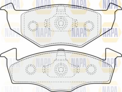 NAPA PBP7404 - Brake Pad Set, disc brake autospares.lv