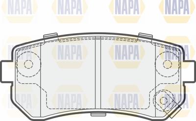 NAPA PBP7401 - Brake Pad Set, disc brake autospares.lv