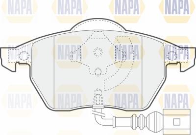 NAPA PBP7408 - Brake Pad Set, disc brake autospares.lv