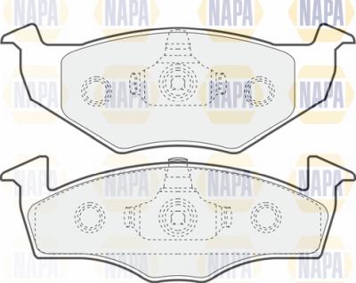 NAPA PBP7403 - Brake Pad Set, disc brake autospares.lv