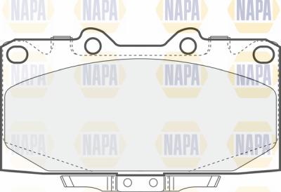 NAPA PBP7419 - Brake Pad Set, disc brake autospares.lv