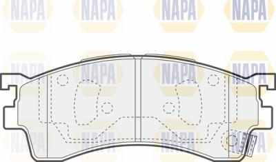 NAPA PBP7415 - Brake Pad Set, disc brake autospares.lv