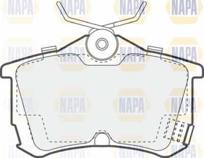 NAPA PBP7410 - Brake Pad Set, disc brake autospares.lv