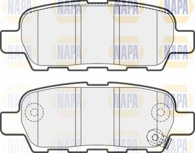 NAPA PBP7489 - Brake Pad Set, disc brake autospares.lv