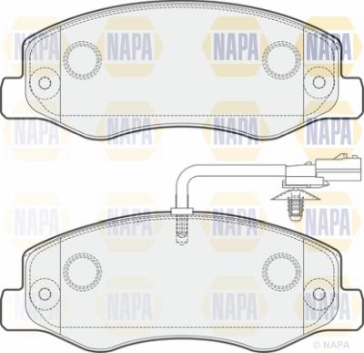 NAPA PBP7481 - Brake Pad Set, disc brake autospares.lv