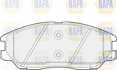 NAPA PBP7439 - Brake Pad Set, disc brake autospares.lv