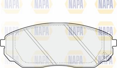 NAPA PBP7438 - Brake Pad Set, disc brake autospares.lv