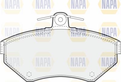 NAPA PBP7432 - Brake Pad Set, disc brake autospares.lv