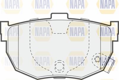 NAPA PBP7425 - Brake Pad Set, disc brake autospares.lv