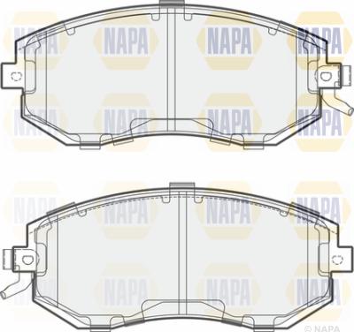 NAPA PBP7422 - Brake Pad Set, disc brake autospares.lv