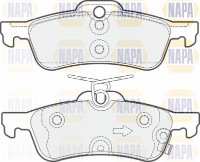 NAPA PBP7479 - Brake Pad Set, disc brake autospares.lv