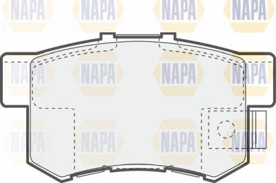 NAPA PBP7476 - Brake Pad Set, disc brake autospares.lv