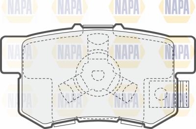 NAPA PBP7473 - Brake Pad Set, disc brake autospares.lv