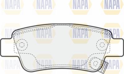 NAPA PBP7477 - Brake Pad Set, disc brake autospares.lv