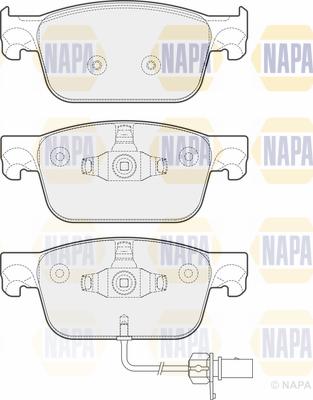 NAPA PBP7595 - Brake Pad Set, disc brake autospares.lv