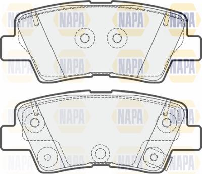 NAPA PBP7549 - Brake Pad Set, disc brake autospares.lv