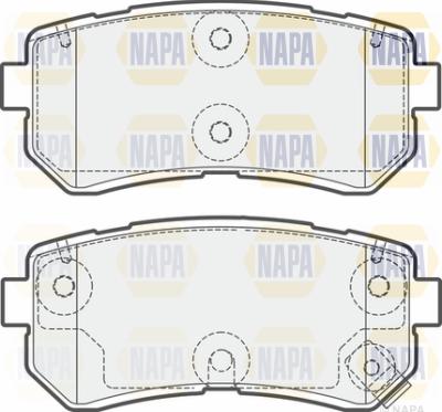 NAPA PBP7546 - Brake Pad Set, disc brake autospares.lv