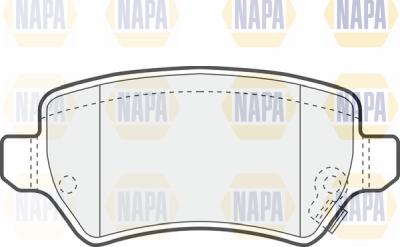 NAPA PBP7548 - Brake Pad Set, disc brake autospares.lv