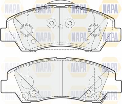 NAPA PBP7542 - Brake Pad Set, disc brake autospares.lv