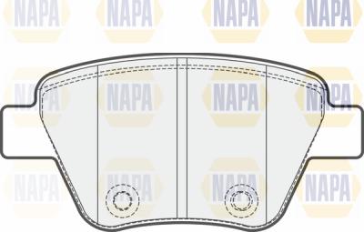 NAPA PBP7554 - Brake Pad Set, disc brake autospares.lv