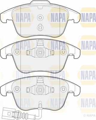 NAPA PBP7555 - Brake Pad Set, disc brake autospares.lv