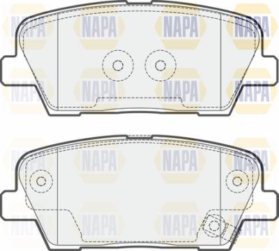 NAPA PBP7550 - Brake Pad Set, disc brake autospares.lv