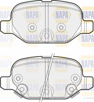 NAPA PBP7562 - Brake Pad Set, disc brake autospares.lv