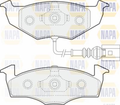 NAPA PBP7567 - Brake Pad Set, disc brake autospares.lv