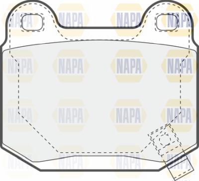 NAPA PBP7504 - Brake Pad Set, disc brake autospares.lv