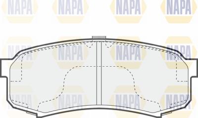 NAPA PBP7505 - Brake Pad Set, disc brake autospares.lv